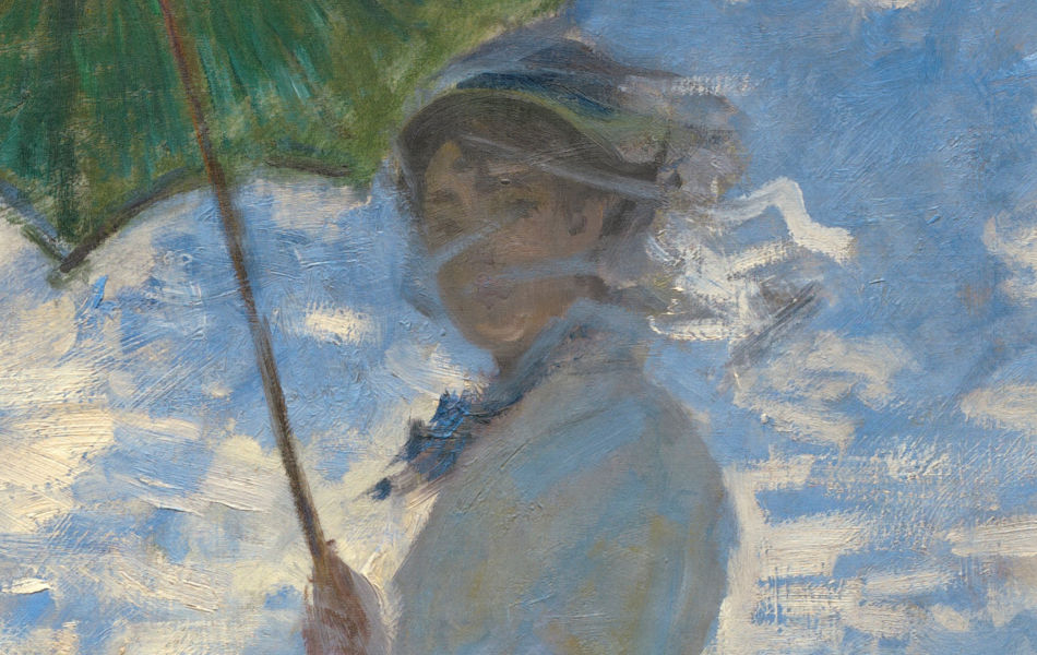 Woman with a Parasol - Madame Monet under her Parasol